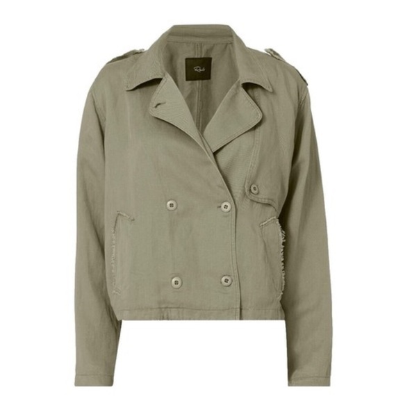RAILS Barclay Utility Jacket
Cropped Military Pea Coat Sage Green Sz XS - Picture 3 of 9